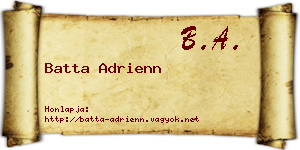 Batta Adrienn névjegykártya